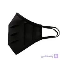 ماسک تنفسی چرم سه لایه طرح ساده کد 044 ا Face Mask code 044