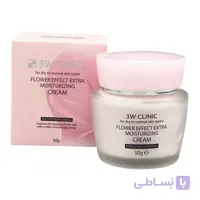 کرم آبرسان گل رز 3WCLINIC ا 3WCLINIC FLOWER MOISTURIZING CREAM