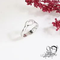انگشتر نقره قلب زنانه