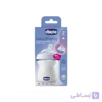 شیشه شیر نچرال فیلینگ چیکو گنجایش 250ml ا Chicco Natural Feeling Medium Flow 250ml 2m