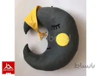 بالش فانتزی ماه سیاه ا بالش فانتزی ماه با پارچه مخملی