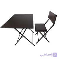 میز و صندلی سفری تاشو تک نفره میزیمو کد 1702 مجموعه 2 عددی