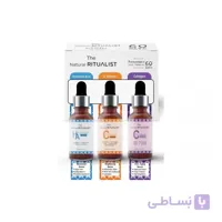 پک سه عددی سرم ویتامین C هیالورونیک اسید و کلاژن The Natural Ritualist حجم 90 میل