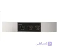 پریز برق کشویی دوطرفه مشکی سه سوکت برق N423