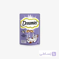 تشویقی مغزدار گربه Dreamies با طعم اردک