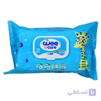 دستمال مرطوب کودک روغن پنبه دانه وی کر 72 عددی