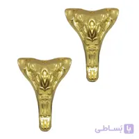 پایه آنتیک فلزی طرح پافیلی طلایی بسته 2 عددی