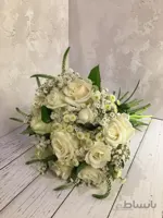 دسته گل عروس سفید