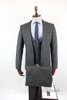 خرید نقدی کت و شلوار مردانه برند Yenirengin رنگ نقره ای ty212839456