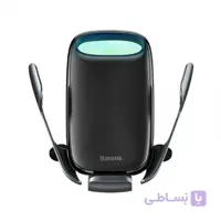 هولدر موبایل و شارژر وایرلس بیسوس مدل Baseus Milky Way Electric Bracket Wireless Charger 15W