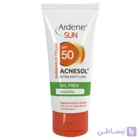 کرم ضد آفتاب بی رنگ 50 SPF آردن فاقد چربی مدل Acnesol حجم 50 میل ا Arden Sun Acnesol SPF50 Invisible Oil Free Sunscreen Cream 50ml