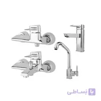 ست شیر مدل سورنا کروم راسان ا set sorena chrome rassan