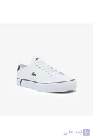 Lacoste کفش کتانی چرمی مردانه گریپ شات Bl21 1 Cma سفید – آبی سرمه ای