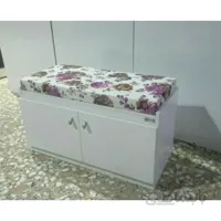 جاکفشی مدرن کمد دار با نشینمن پارچه ای
