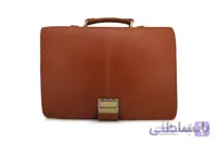 کیف اداری چرم طبیعی گاوی رنگ عسلی