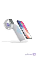 COTEetCI WS-18 3-in-1 Desktop Metal Charging Stand For Apple Watch & iPhone & AirPods