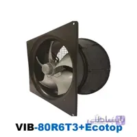 فن آکسیال تاسیساتی یورو ونت به همراه اکوتاپ دمنده | مدل VIB-80R6T3+Ecotop