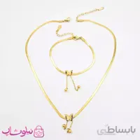 ست گردنبند و دستبند دخترانه آویزدار