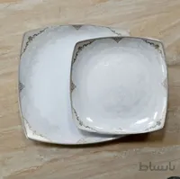 سرویس غذاخوری 30 پارچه ( 6 نفره ) چهار گوش چینی پردیس مدل فربد کد 473