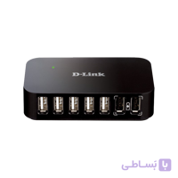 هاب 7 پورت USB 2.0 دی لینک DUB-H7 ا D-Link DUB-H7 USB 2.0 7 Port Hub