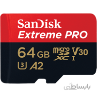 کارت حافظه Sandisk مدل 64Gb Extreme Pro MicroSDXC UHS-I V30