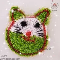 اسکاچ بافتنی ظرفشویی طرح گربه ( کد 40135 )