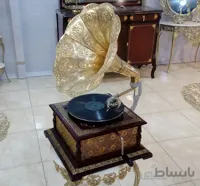 گرامافون رومیزی برنجی