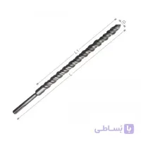 مته پنج شیار دو الماسه سایز 26 طول 54 سانتی متر