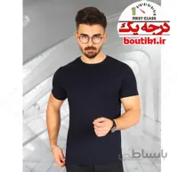 تیشرت تام تیلور یقه گرد ساده سورمه ای