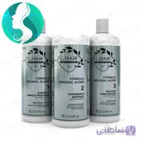 پک کامل کراتین مو حرفه ای جی هیر ghair keratin anti volume