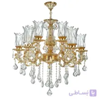 لوستر 10 شعله چشمه نور کد S3632/5GWT