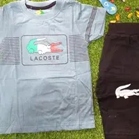 تیشرت و شلوارک بچه گانه پسرانه مدل LACOSTE کد 1390 - فروشگاه اینترنتی بچه شیک