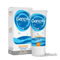 کرم ضد آفتاب خشک رنگی ژنو بایوتیک SPF50 بژ روشن