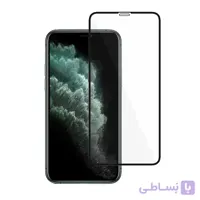 محافظ صفحه نمایش شیشه ای Full Cover مشکی - Iphone11 Pro (بدون پک)