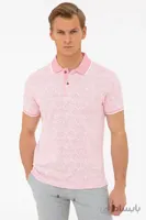Pierre Cardin تی شرت یقه دار یقه صورتی باریک