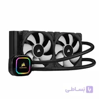 CORSAIR iCUE H100i RGB PRO XT، رادیاتور 240 میلی متر، طرفداران PWM دو برابر 120 میلی متر، کنترل نرم افزار، کولر CPU مایع