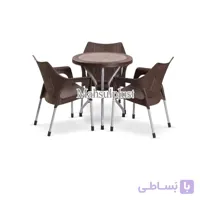 ست میز و صندلی 3 نفره مدل حصیر بافت ناصر