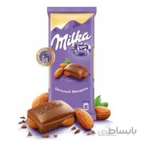 شکلات شیری با مغز بادام میلکا 90 گرم