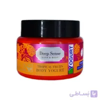 ماست بدن دیپ سنس مخصوص پوست های معمولی و خشک حجم 250 میلی لیتر ا Deep Sense Tropical Fruits Body Yogurt For Dry And Normal Skin 250ml کد 303326