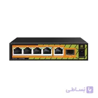 سوئیچ 4 پورت POE گیگابایتی شبکه GENATA مدل GNT-P1006G6