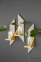 دیوارکوب چوبی هندسی 3 عددی