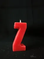 شمع حروف الفبا Z