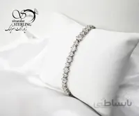 دستبند نقره زنانه طرح فلاور