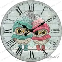 ساعت چاپی طرح جغد کد 12- 40-5009