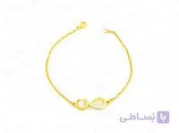 دستبند زنانه طرح بینهایت ضربان قلب نگین دار jewellery-10058