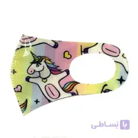ماسک لیزری غواصی بچگانه طرح یونیکورن رنگی کد 012 ا Children Mask Code012