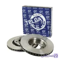 دیسک ترمز جلو تلدا مناسب پژو 206 تیپ 5 ، تیپ 6 و صندوقدار V2,V8,V9