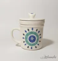 لیوان دمنوش سرامیکی طرح چشم نظر کد ۱۰۲۵۳۱