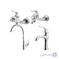 ست شیرآلات مدل صدف کروم