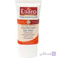 کرم ضدافتاب رنگی بژ روشن الارو مناسب پوست مختلط و چرب 40میل Ellaro